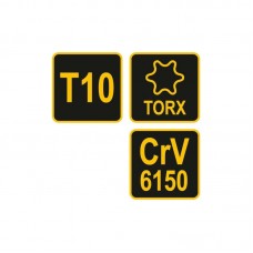 56630 VOREL Cheie torx T10 cu maner T..